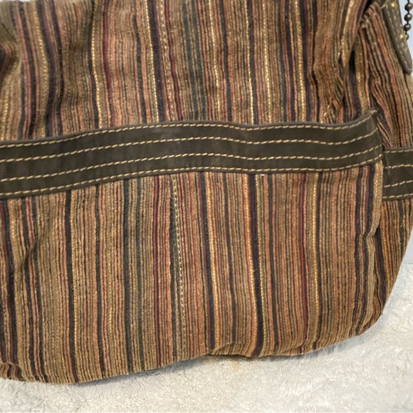 Fossil hobo bag - earth tones and soft corduroy fabric - Picture 3 of 6